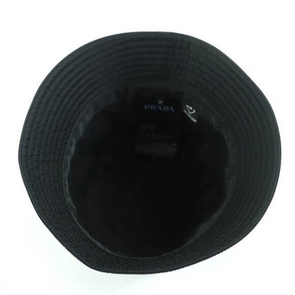 Prada 2 Hc137 re-nylon Triangle Logo Plate Triangle Plate Bucket Hat Black main image 13
